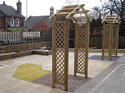 Playground Equipment for Schools - Quiet Learning Area with intesting path